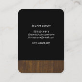 Carte De Visite Immobilier / Découpe en bois Imprimer (Dos)