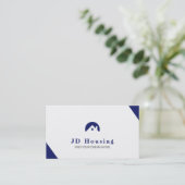 Carte De Visite Immobilier élégant N'importe quelle couleur (Debout devant)