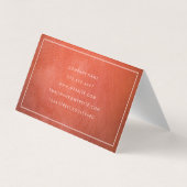 Carte De Visite Immobilier en cuir | Agent de liaison (Dos)