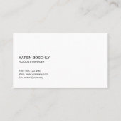 Carte De Visite Immobilier | Entreprise | Locations de placements (Dos)