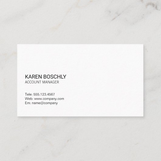 Carte De Visite Immobilier | Entreprise | Propriété de placement (Dos)