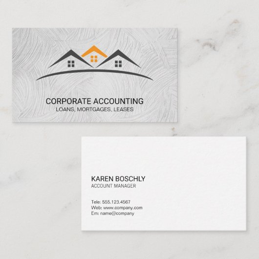 Carte De Visite Immobilier | Entreprise | Propriété de placement (Devant / Derrière)