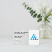 Carte De Visite Immobilier | Gestion de compte | Logo de l'entrepr (Debout devant)