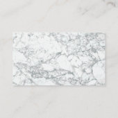 Carte De Visite Immobilier | Icône Maison Marbre (Dos)