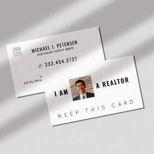 Carte De Visite Immobilier immobilier photo professionnelle modern
