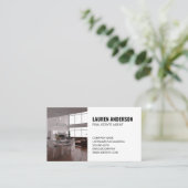 Carte De Visite Immobilier | Intérieur de loft (Debout devant)