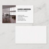 Carte De Visite Immobilier | Intérieur de loft (Devant / Derrière)