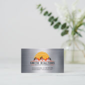 Carte De Visite Immobilier | Logo des maisons (Debout devant)