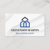 Carte De Visite Immobilier | Logo des maisons (Devant)