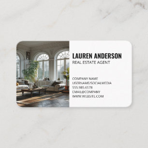 Carte De Visite Immobilier Luxe Loft Intérieur