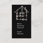 Carte De Visite Immobilier Maison Clés d'affaires (Dos)