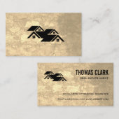 Carte De Visite Immobilier Maisons Grunge (Devant / Derrière)