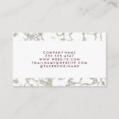 Carte De Visite Immobilier | Marbre or (Dos)