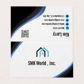 Carte De Visite Immobilier minimaliste moderne (Extérieur déplié)