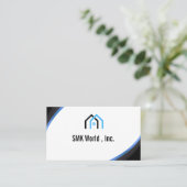 Carte De Visite Immobilier minimaliste moderne (Debout devant)