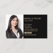 Carte de visite immobilier moderne (Dos)