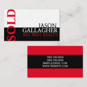 Carte de visite immobilier moderne (Devant / Derrière)