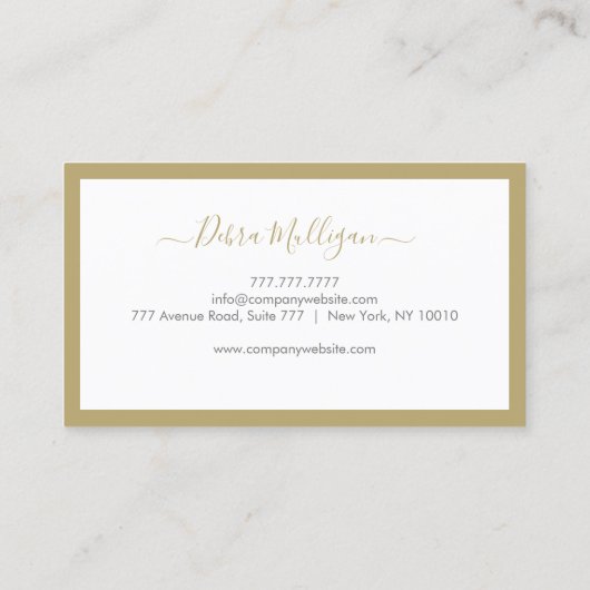 Carte de visite immobilier moderne (Dos)