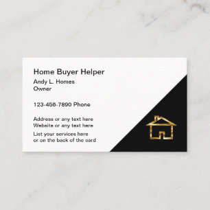 Carte De Visite Immobilier Moderne Chic