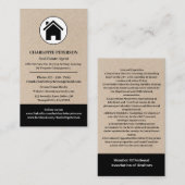 Carte De Visite Immobilier moderne et unique (Devant / Derrière)