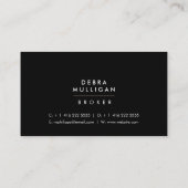 Carte de visite immobilier moderne Horizontal (Dos)