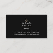 Carte de visite immobilier moderne horizontal (Dos)