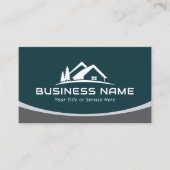 Carte De Visite Immobilier Moderne Maison Logo Realtor Professionn (Devant)