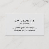 Carte De Visite Immobilier Moderne Maison Rouge Logo Realtor (Dos)