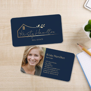 Carte De Visite immobilier moderne professionnel realtor ajouter p