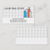 Carte De Visite Immobilier Moderne | Propriétés | Bâtiments (Devant / Derrière)