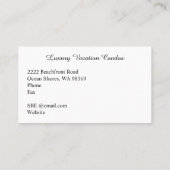 Carte De Visite Immobilier Monogramme Orange coucher de soleil en (Dos)