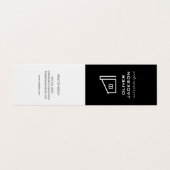 Carte De Visite Immobilier noir (Extérieur déplié)