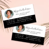 Carte De Visite Immobilier noir blanc