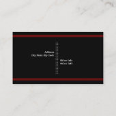 Carte De Visite Immobilier noir, blanc, bordeaux (Dos)