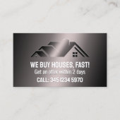 Carte De Visite Immobilier Nous Achetons Maisons QR (Devant)