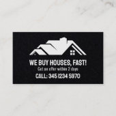 Carte De Visite 🏘️ Immobilier Nous Achetons Maisons QR Premium (Devant)