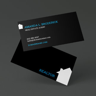Carte De Visite Immobilier personnalisable Simple Maison Logo Mode