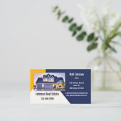 Carte de visite immobilier personnalisé (Debout devant)