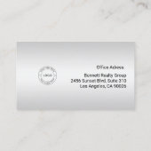 Carte de visite immobilier personnalisé (Dos)