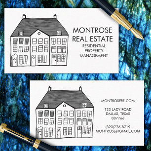 Carte De Visite Immobilier personnalisé minimaliste en ligne de ma