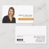 Carte De Visite Immobilier photo professionnel (Devant / Derrière)