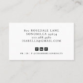 Carte De Visite Immobilier photo professionnel moderne (Dos)