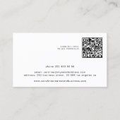 Carte De Visite Immobilier photo professionnelle QR code clé logo (Dos)