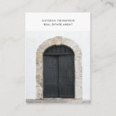 Carte De Visite Immobilier Photo Realtor QR Code Porte avant (Devant)