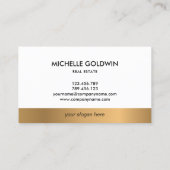 Carte De Visite Immobilier Professional Modern Script House (Dos)
