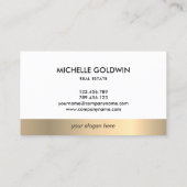 Carte De Visite Immobilier Professional Modern Script House (Dos)