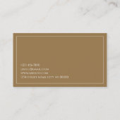 Carte de visite immobilier professionnel (Dos)