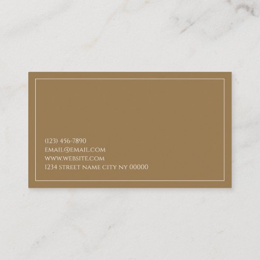 Carte de visite immobilier professionnel (Dos)