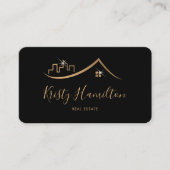 Carte De Visite immobilier professionnel ajouter photo code QR (Devant)