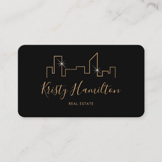 Carte De Visite immobilier professionnel ajouter photo code QR (Devant)